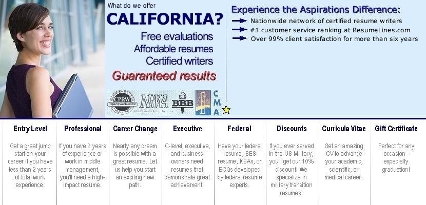 california resume writer writers