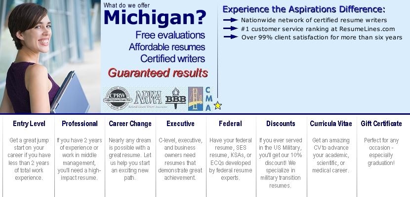 michigan resume writer writers