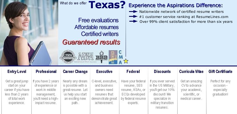 texas resume writer writers