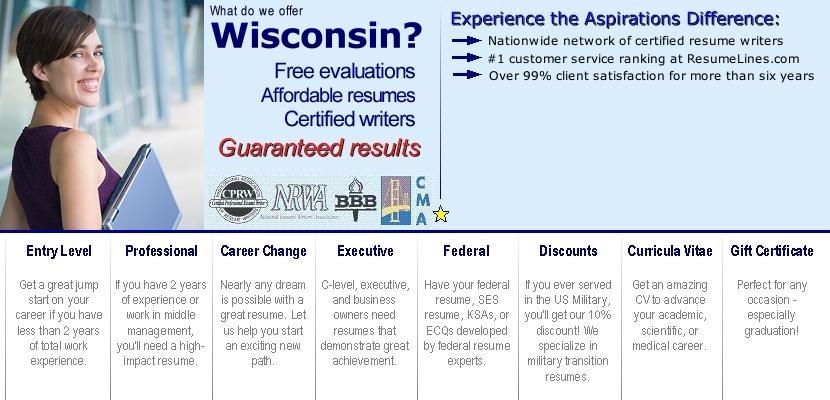 wisconsin resume writer writers